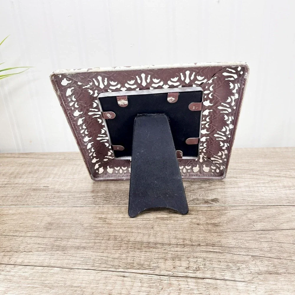 Brass Filigree‎ Picture Frame 3.5x3.5 inches